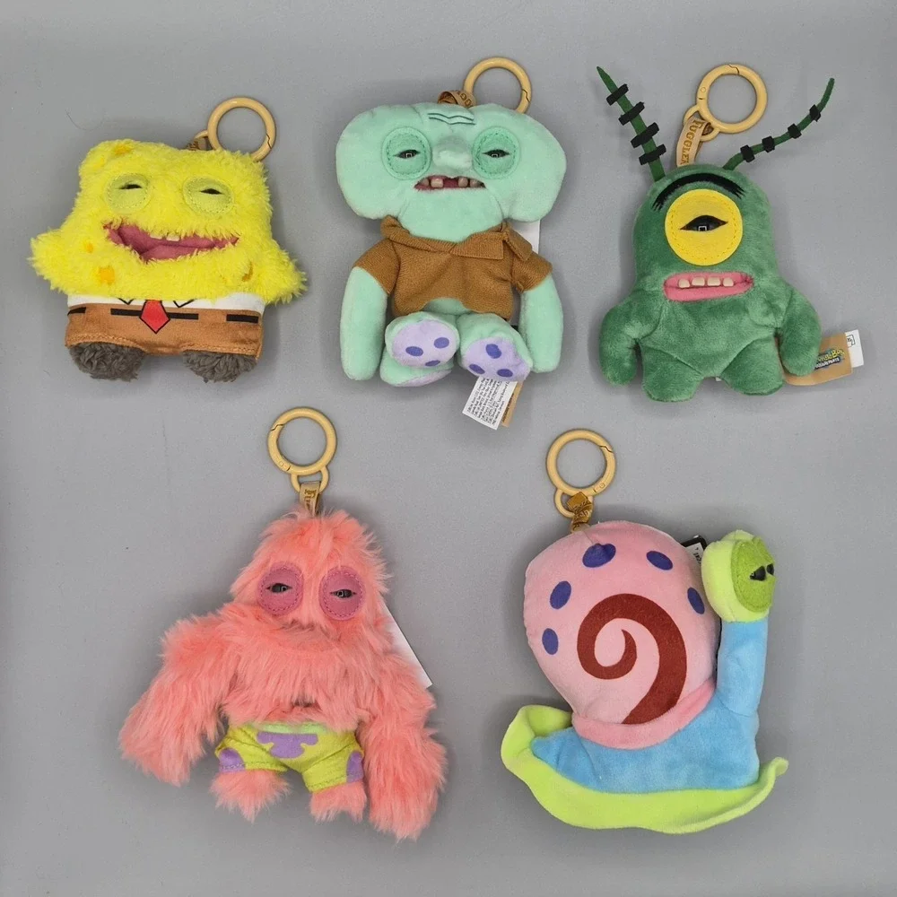 FULL SET Fuggler x Spongebob Patrick Gary Squidward Plankton 5